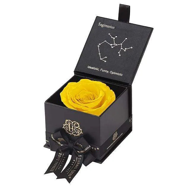 Eternal Roses® Astor Gift Box Black / Friendship Yellow Astor Eternal Rose Gift Box - Sagittarius