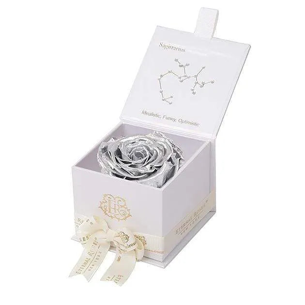 Eternal Roses® Astor Gift Box White / Silver Astor Eternal Rose Gift Box - Sagittarius