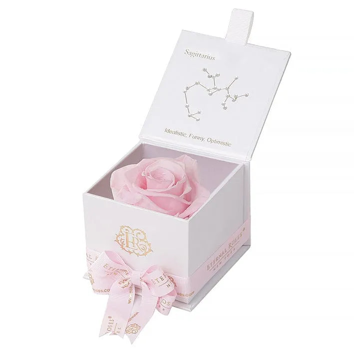 Eternal Roses® Astor Gift Box White / Pink Martini Astor Eternal Rose Gift Box - Sagittarius