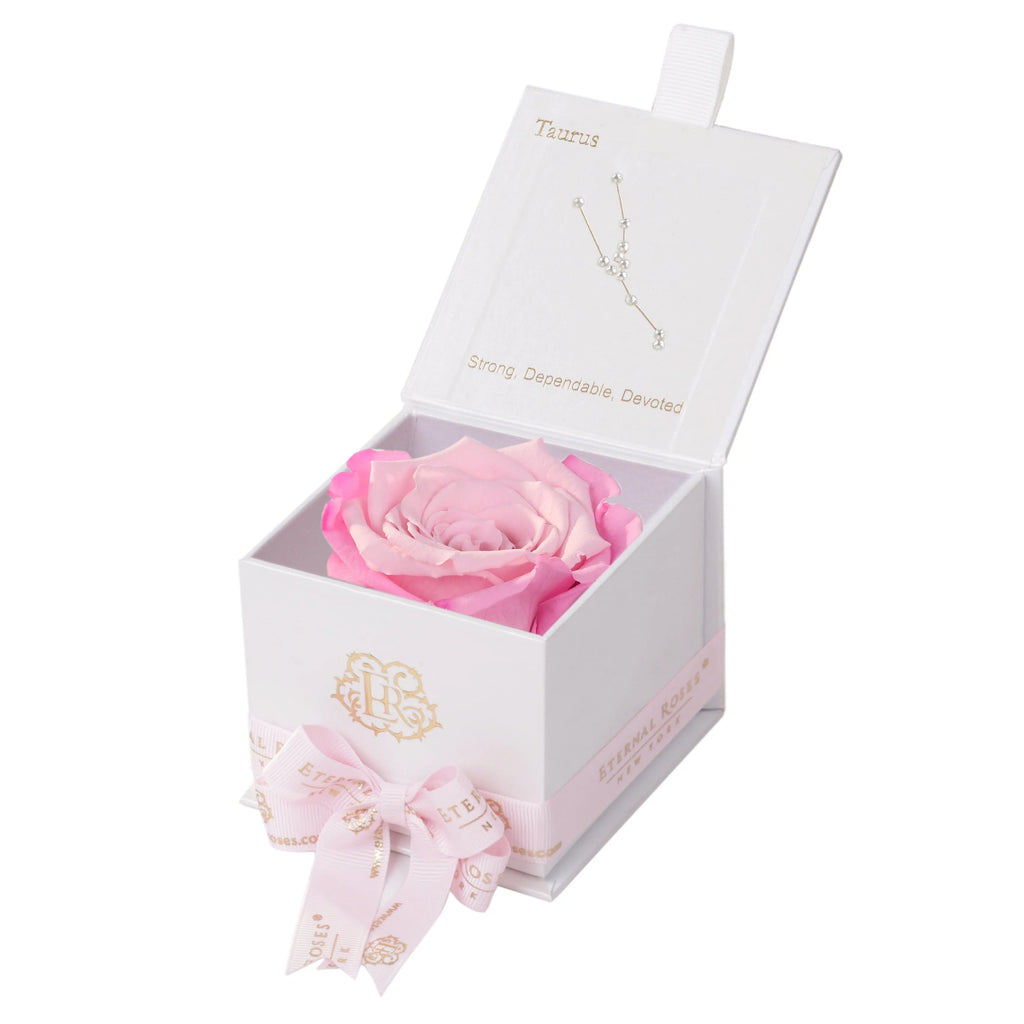 Eternal Roses® Astor Gift Box White / Rossette Astor Eternal Rose Gift Box - Taurus