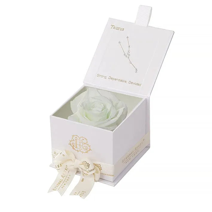 Eternal Roses® Astor Gift Box White / Mint Astor Eternal Rose Gift Box - Taurus