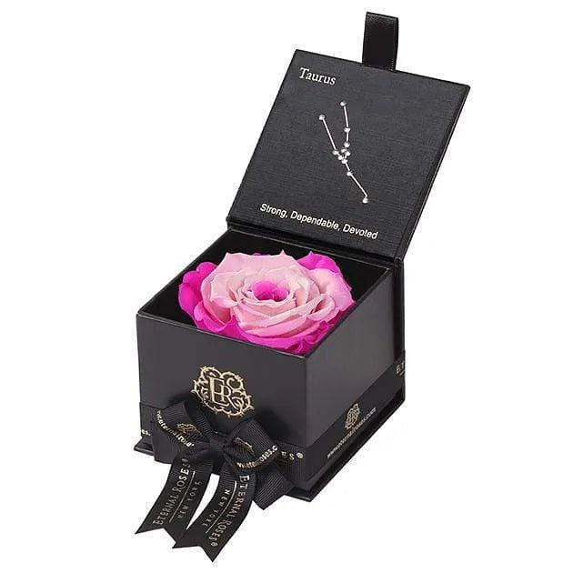 Eternal Roses® Astor Gift Box Black / Fuschia Lily Astor Eternal Rose Gift Box - Taurus
