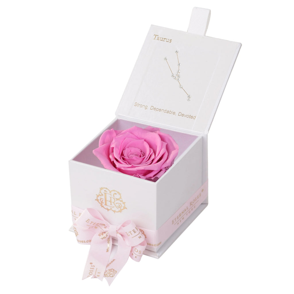 Eternal Roses® Astor Gift Box White / Primrose Astor Eternal Rose Gift Box - Taurus