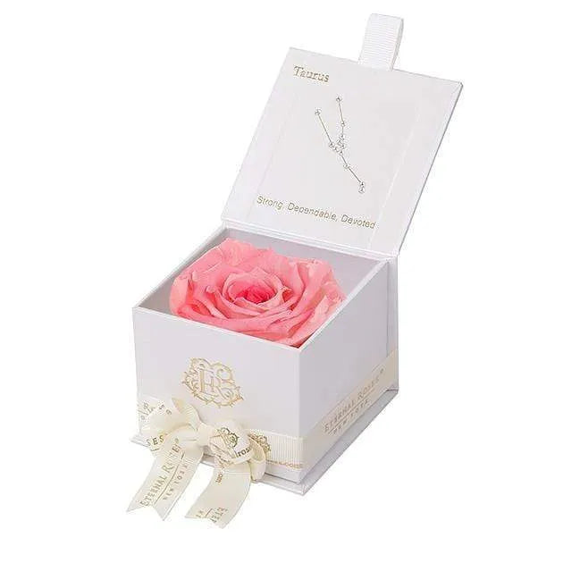 Eternal Roses® Astor Gift Box White / Amaryllis Astor Eternal Rose Gift Box - Taurus