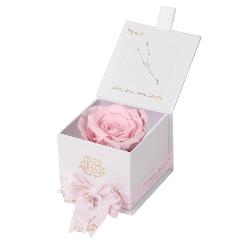 Eternal Roses® Astor Gift Box White / Blush Astor Eternal Rose Gift Box - Taurus