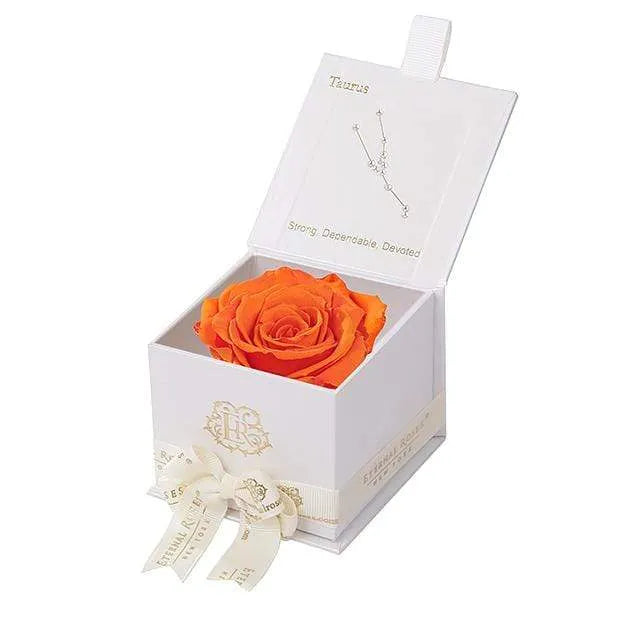 Eternal Roses® Astor Gift Box White / Sunset Astor Eternal Rose Gift Box - Taurus