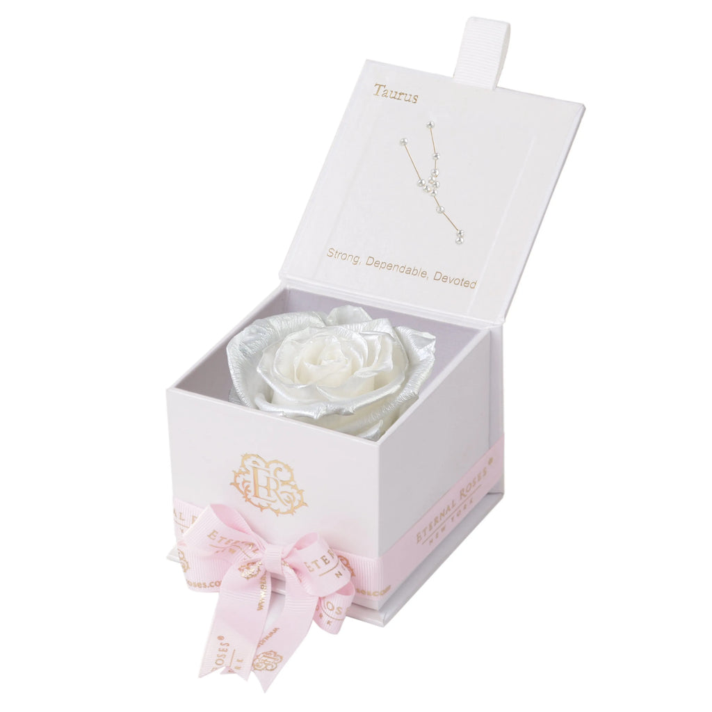 Eternal Roses® Astor Gift Box White / Frost Astor Eternal Rose Gift Box - Taurus