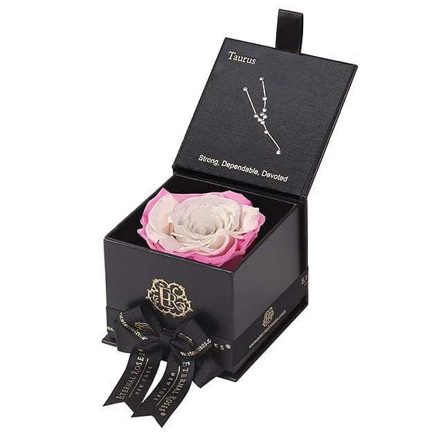 Eternal Roses® Astor Gift Box Black / Sweet Pink Astor Eternal Rose Gift Box - Taurus