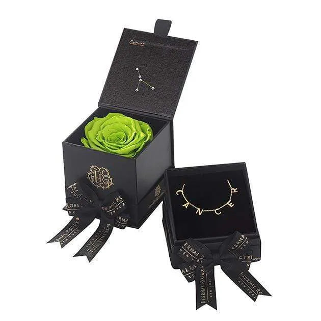 Eternal Roses® Astor Gift Box Mojito Cancer Astor Box & Necklace Bundle