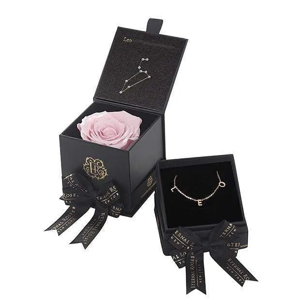 Eternal Roses® Astor Gift Box Blush Leo Astor Box & Necklace Bundle
