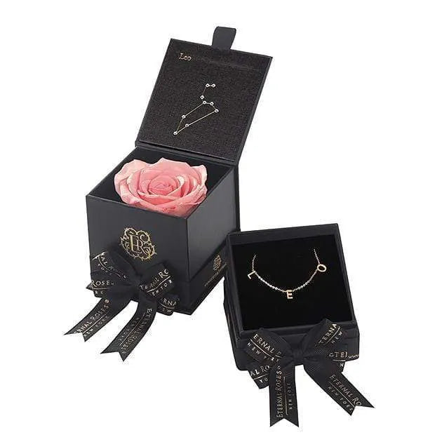 Eternal Roses® Astor Gift Box Amaryllis Leo Astor Box & Necklace Bundle