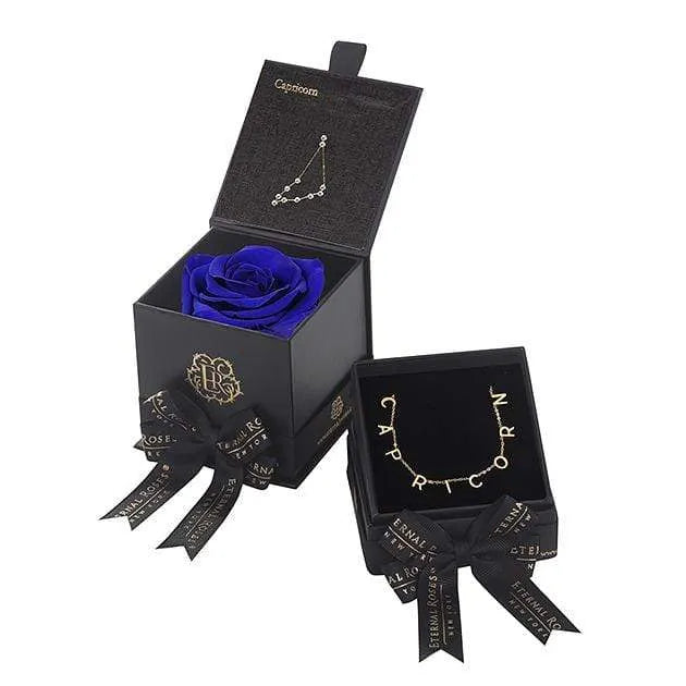 Eternal Roses® Azzure Capricorn Astor Box & Necklace Bundle