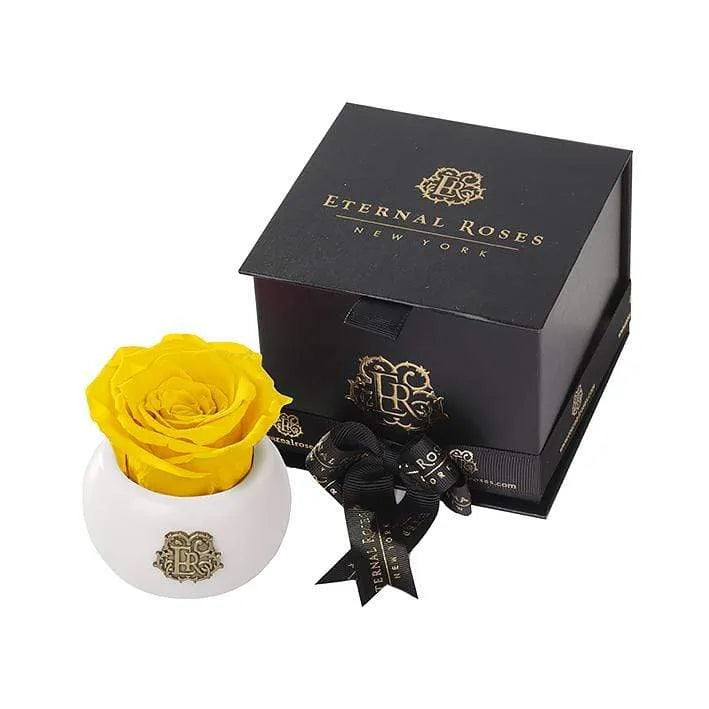Eternal Roses® Centerpiece Friendship Yellow Mini Nobu Eternal Luxury Rose