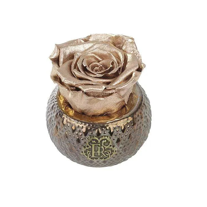 Eternal Roses® Centerpiece Gold Mini Soho Steel Eternal Luxury Rose