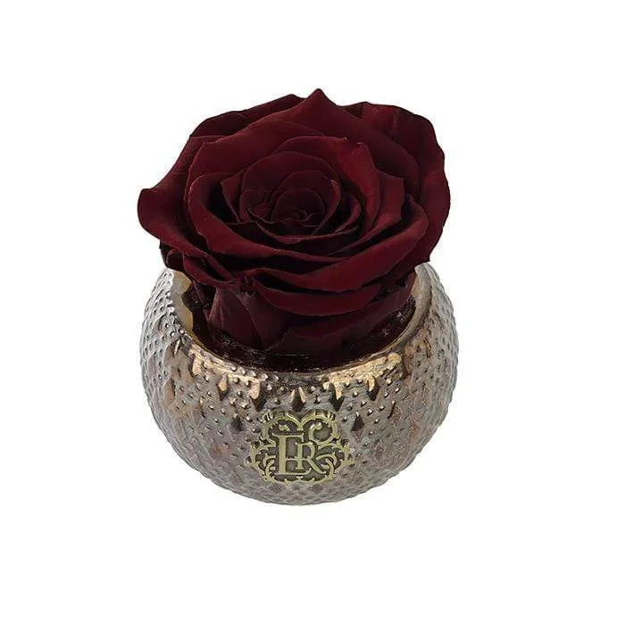 Eternal Roses® Centerpiece Wineberry Mini Soho Steel Eternal Luxury Rose