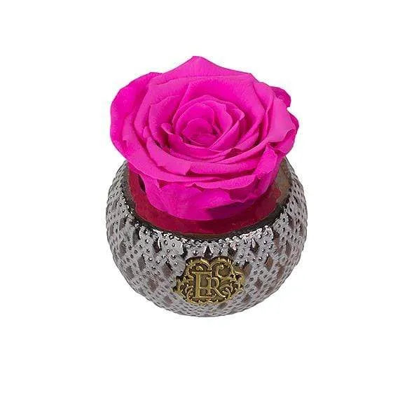 Eternal Roses® Centerpiece Hot Pink Mini Soho Steel Eternal Luxury Rose