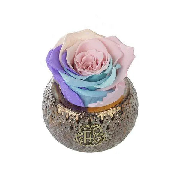 Eternal Roses® Centerpiece Candy Rainbow Mini Soho Steel Eternal Luxury Rose