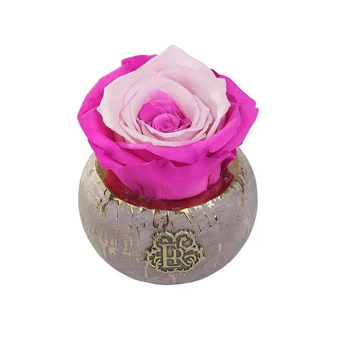 Eternal Roses® Centerpiece Fuschia Lily Mini Tiffany Eternal Luxury Rose