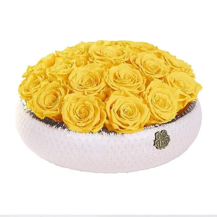 Eternal Roses® Centerpiece Medium / Friendship Yellow Soho CLASSIC Eternal Roses Arrangement