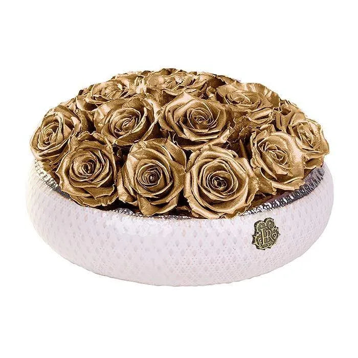 Eternal Roses® Centerpiece Medium / Gold Soho CLASSIC Eternal Roses Arrangement