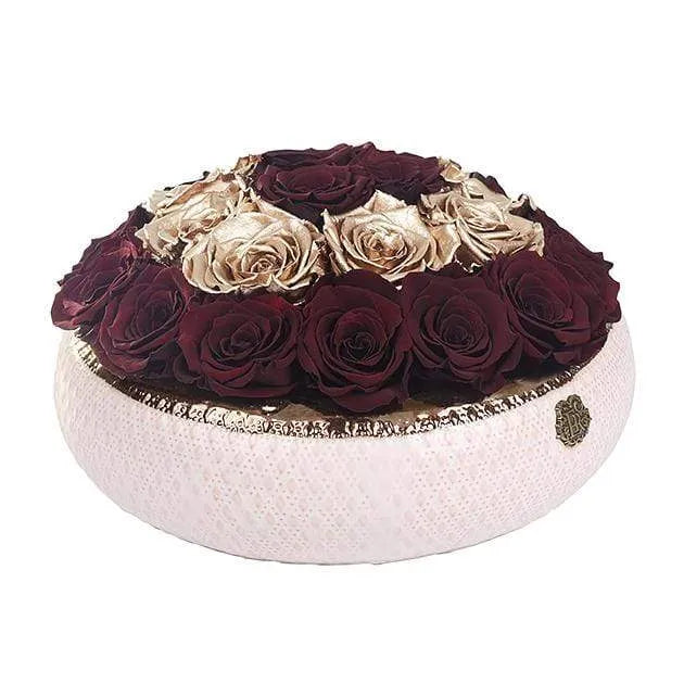 Eternal Roses® Centerpiece Medium / Golden Ruby Soho CLASSIC Eternal Roses Arrangement