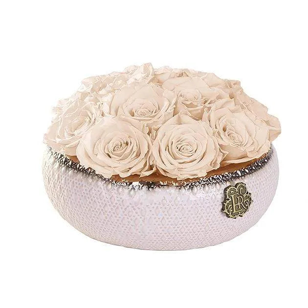 Eternal Roses® Centerpiece Small / Champagne Soho CLASSIC Eternal Roses Arrangement