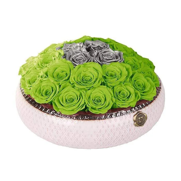 Eternal Roses® Centerpiece Soho Rose Arrangement in Mojito & Silver, medium