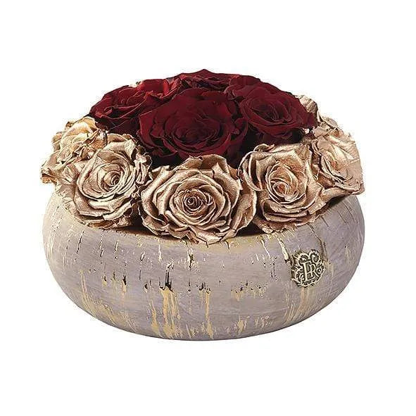 Eternal Roses® Centerpiece Small / Golden Ruby Tiffany Centerpiece Eternal Roses Arrangement