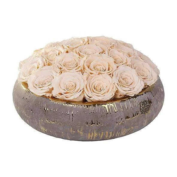 Eternal Roses® Centerpiece Medium / Champagne Tiffany Centerpiece Eternal Roses Arrangement