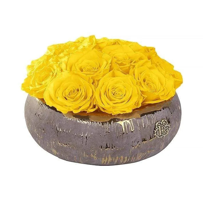 Eternal Roses® Centerpiece Small / Friendship Yellow Tiffany Centerpiece Eternal Roses Arrangement