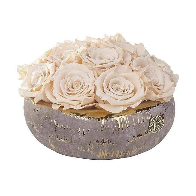 Eternal Roses® Centerpiece Small / Champagne Tiffany Centerpiece Eternal Roses Arrangement