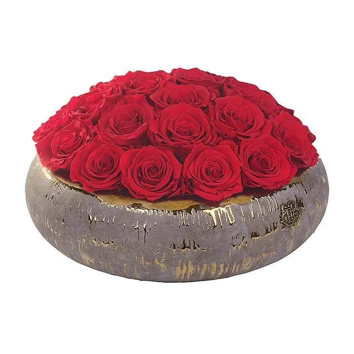 Eternal Roses® Centerpiece Medium / Scarlet Tiffany Centerpiece Eternal Roses Arrangement