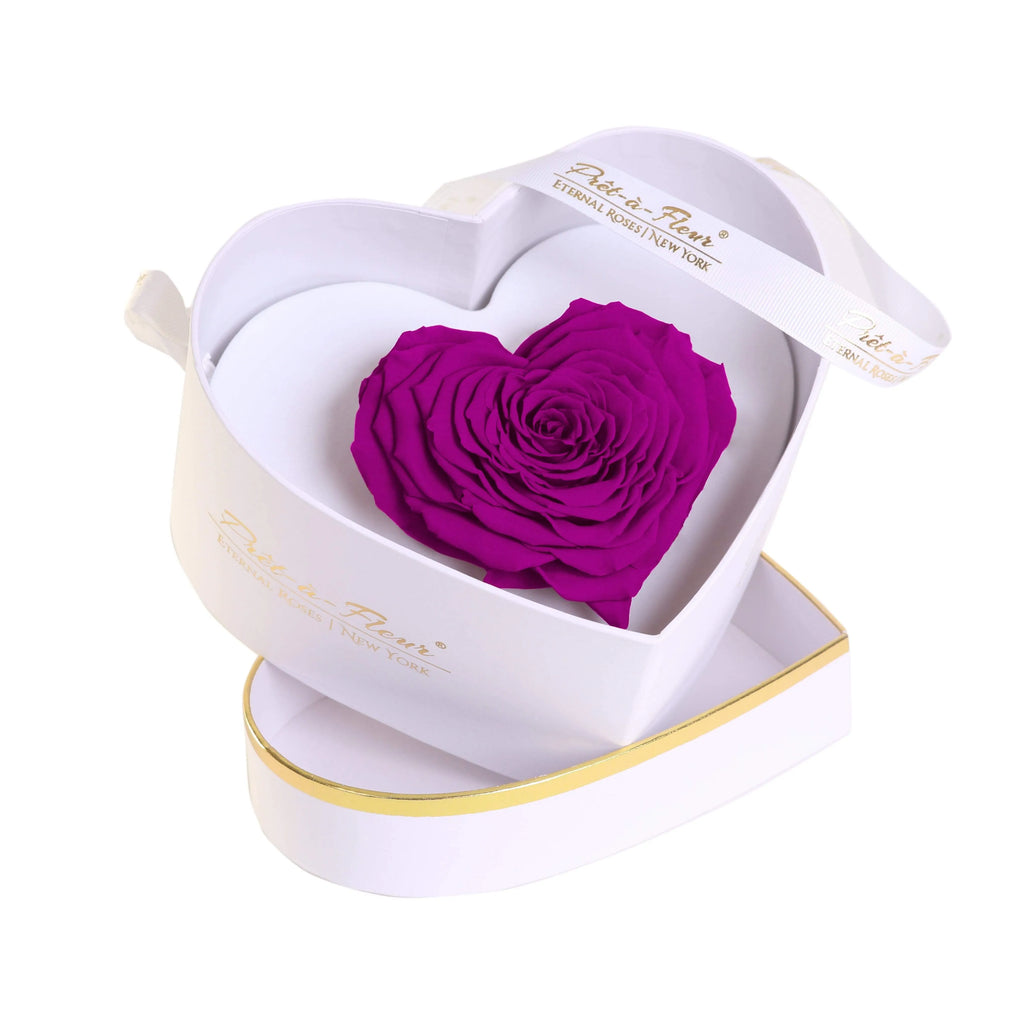 Eternal Roses® White Chelsea Eternal Rose Gift Box in Orchid
