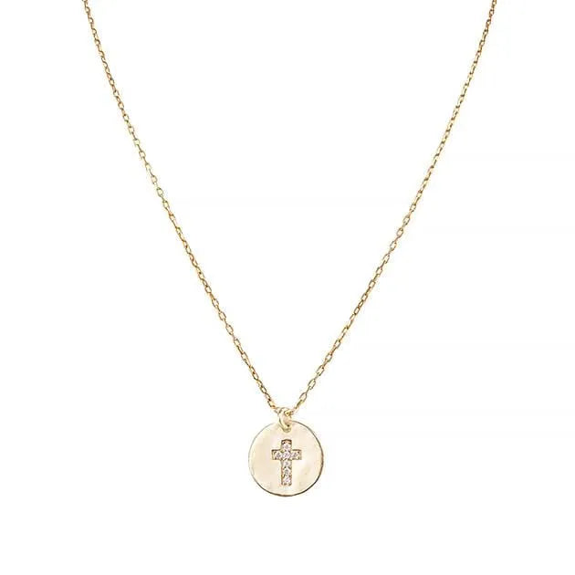Eternal Roses® Crosss Pave Necklace