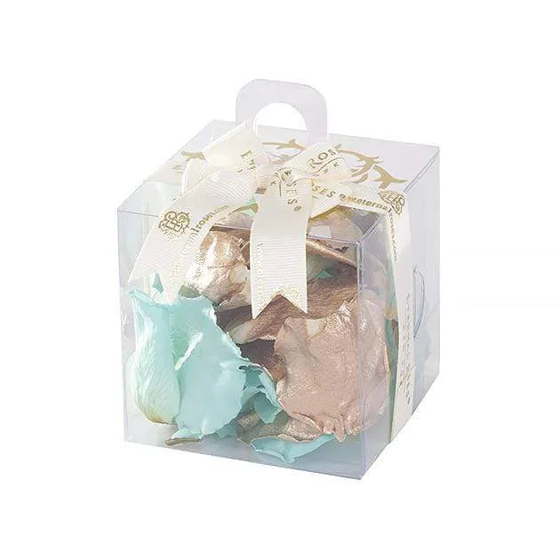 Eternal Roses® Favor Tiffany Blue & Gold Eternal Roses® Luxury Scented Petals Small