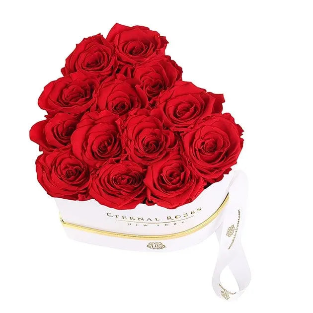 Eternal Roses® Gift Box White Chelsea Eternal Rose Gift Box Black in Scarlet