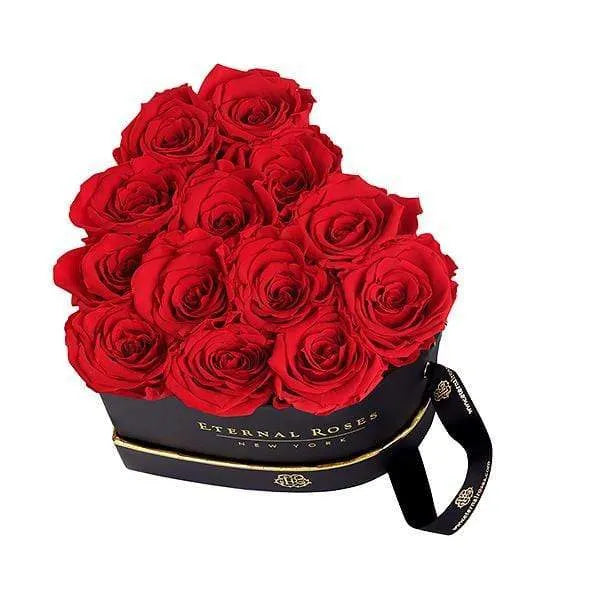 Eternal Roses® Gift Box Black Chelsea Eternal Rose Gift Box Black in Scarlet