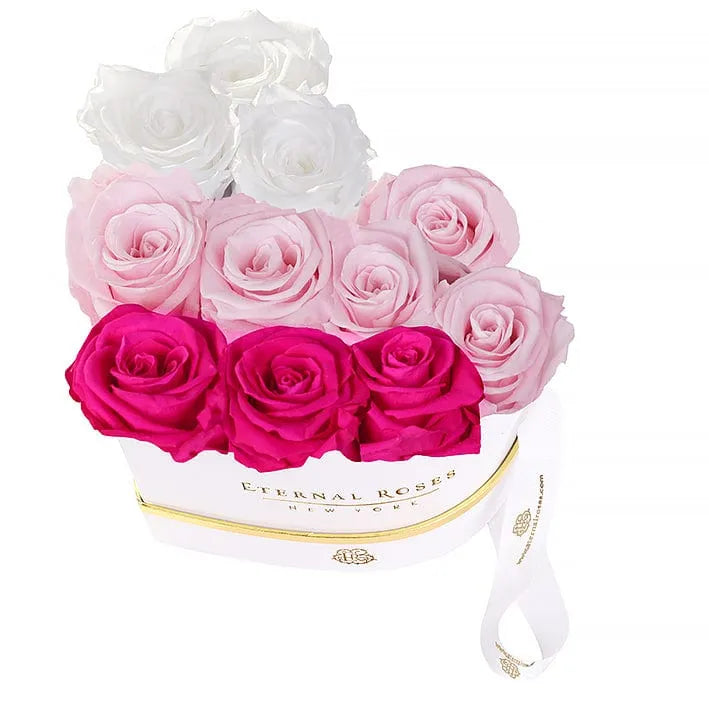 Eternal Roses® Gift Box White Chelsea Gift Box in Flamingo