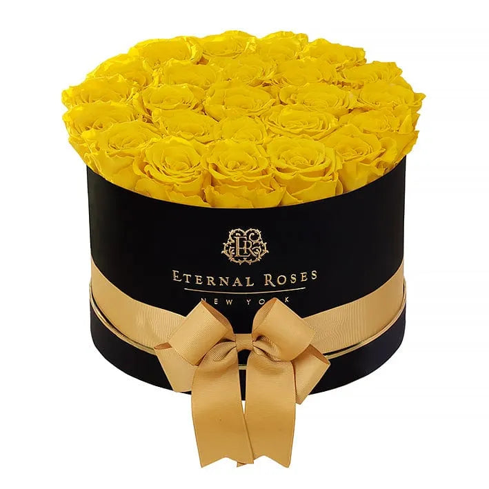 Eternal Roses® Gift Box Black / Friendship Yellow Empire Gift Box - Large