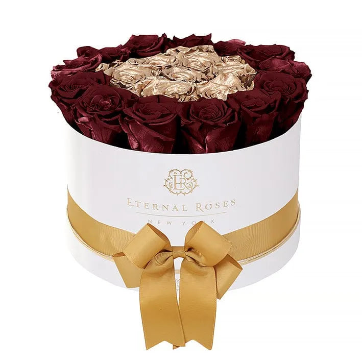 Eternal Roses® Gift Box White / Golden Ruby Empire Gift Box - Large