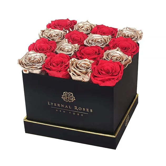 Eternal Roses® Gift Box Black / Be Mine Lennox 16 Eternal Rose Gift Box - Best Gift for Birthday/Anniversary