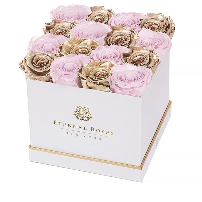 Eternal Roses® Gift Box White / Posh Lennox 16 Eternal Rose Gift Box - Best Gift for Birthday/Anniversary