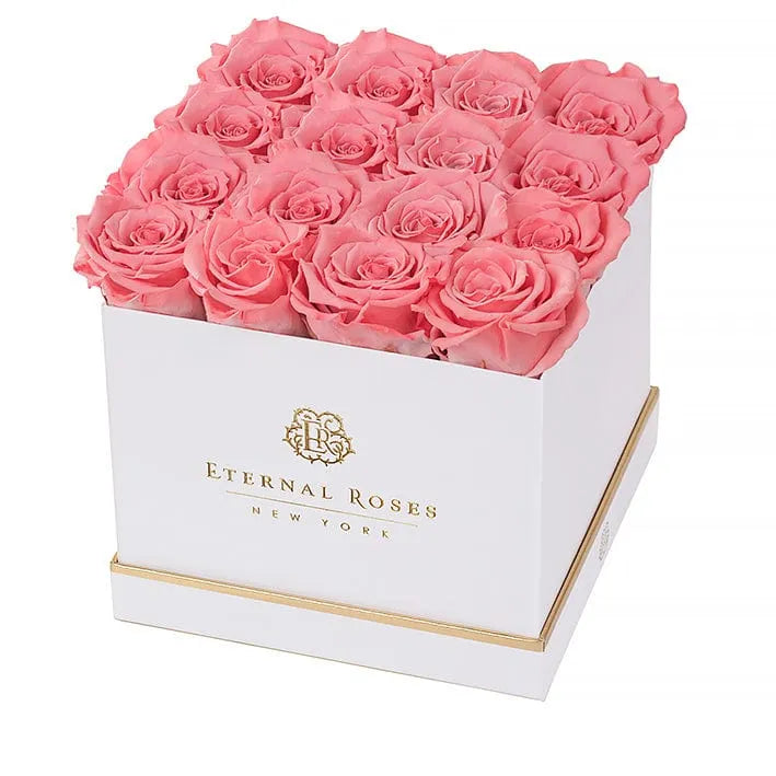 Eternal Roses® Gift Box White / Amaryllis Lennox 16 Eternal Rose Gift Box - Best Gift for Birthday/Anniversary