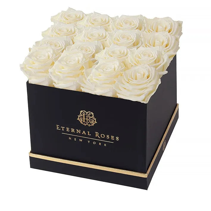Eternal Roses® Gift Box Black / Canary Lennox 16 Eternal Rose Gift Box - Best Gift for Birthday/Anniversary