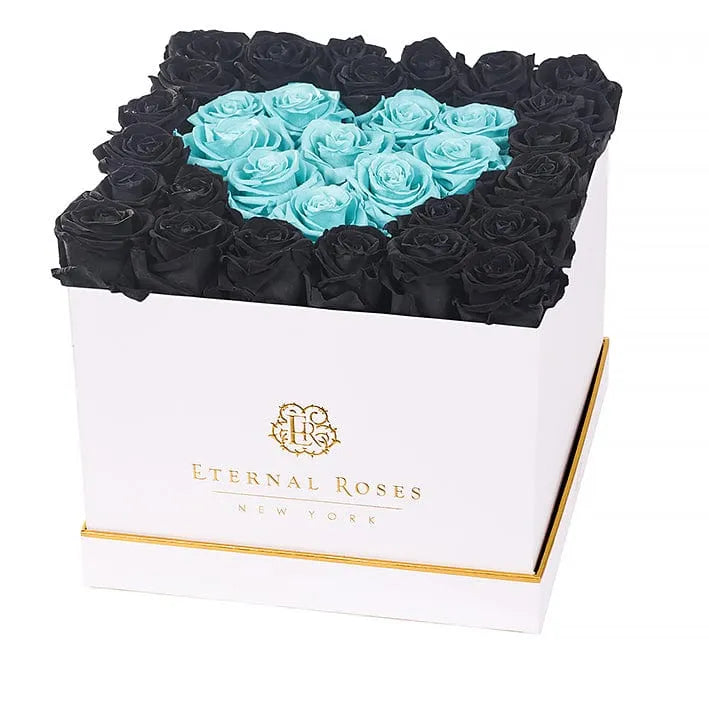Eternal Roses® Gift Box White / Midnight Breeze Lennox Grand Amore Gift Box