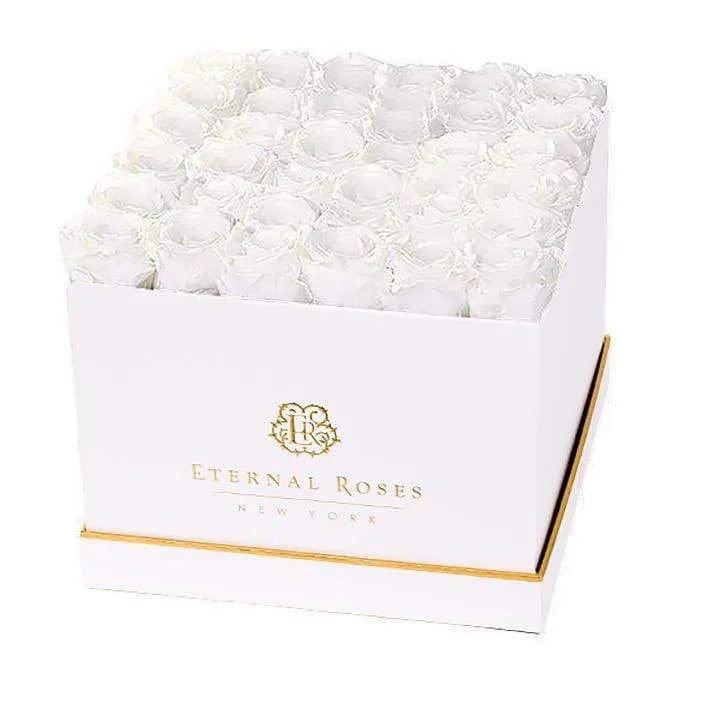 Eternal Roses® Gift Box White / Frost Lennox Grand Eternal Rose Gift Box - Best Gift for Birthday/Anniversary