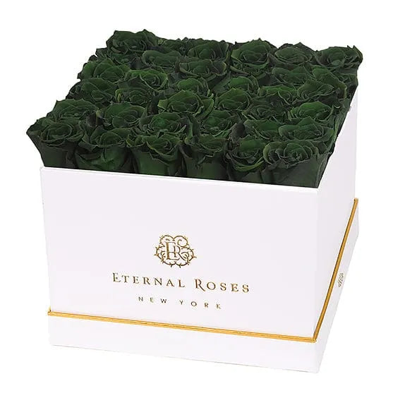 Eternal Roses® Gift Box White Lennox Grand Gift Box Black in Wintergreen