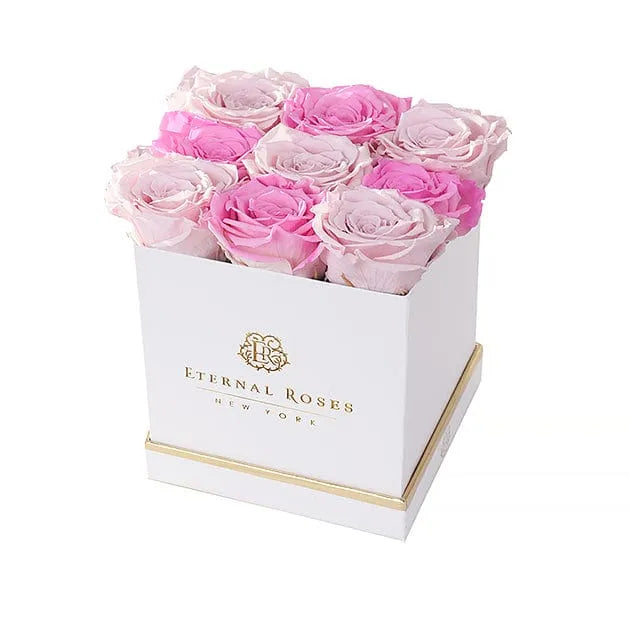 Eternal Roses® Gift Box White / Harlequin Lennox Large Eternal Rose Gift Box