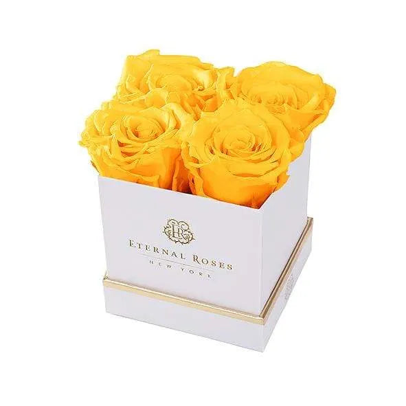 Eternal Roses® Gift Box White / Friendship Yellow Lennox Small Gift Box - Classic Collection