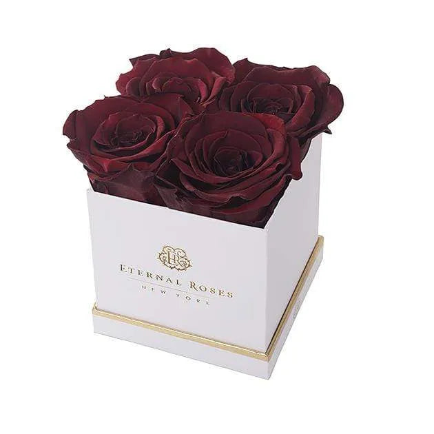 Eternal Roses® Gift Box White / Wineberry Lennox Small Gift Box - Classic Collection